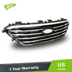 Front Upper Grille for Hyundai Sonata (2015–2017) Black Chrome