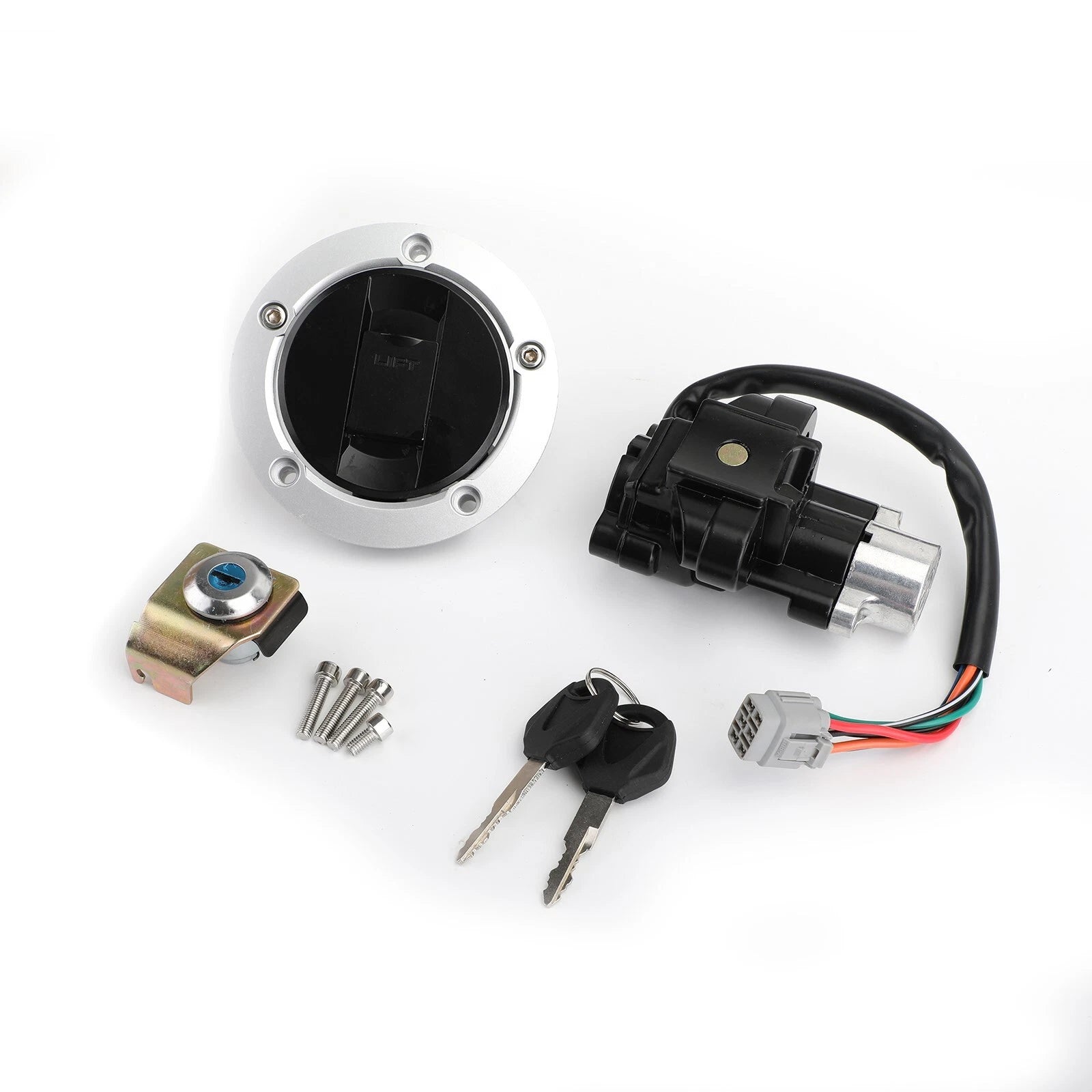 Ignition Switch & Fuel Gas Cap Lock Keys for Suzuki GSF 650 1200 1250 (1999–2006)