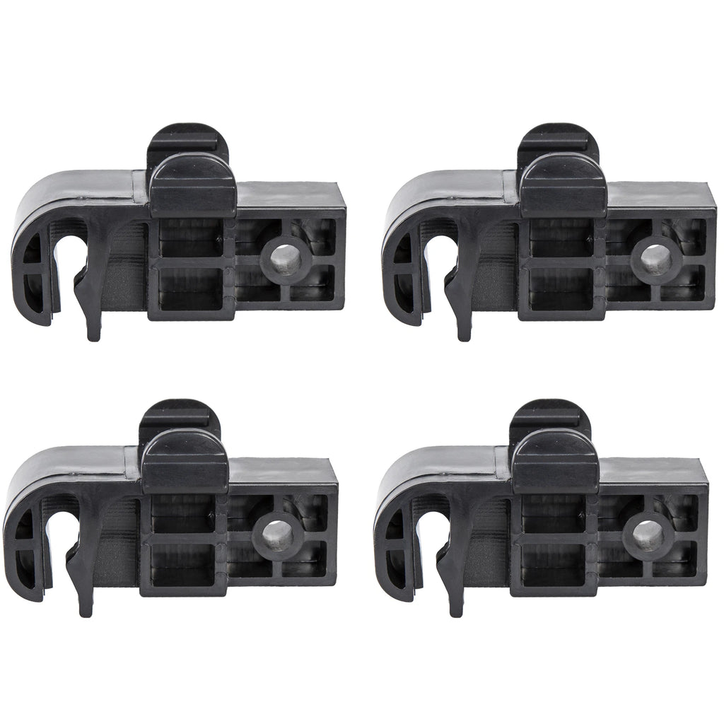 Set of 4 Bimini Top Latch Black Plastic Connector Brackets #002957 for Pontoon