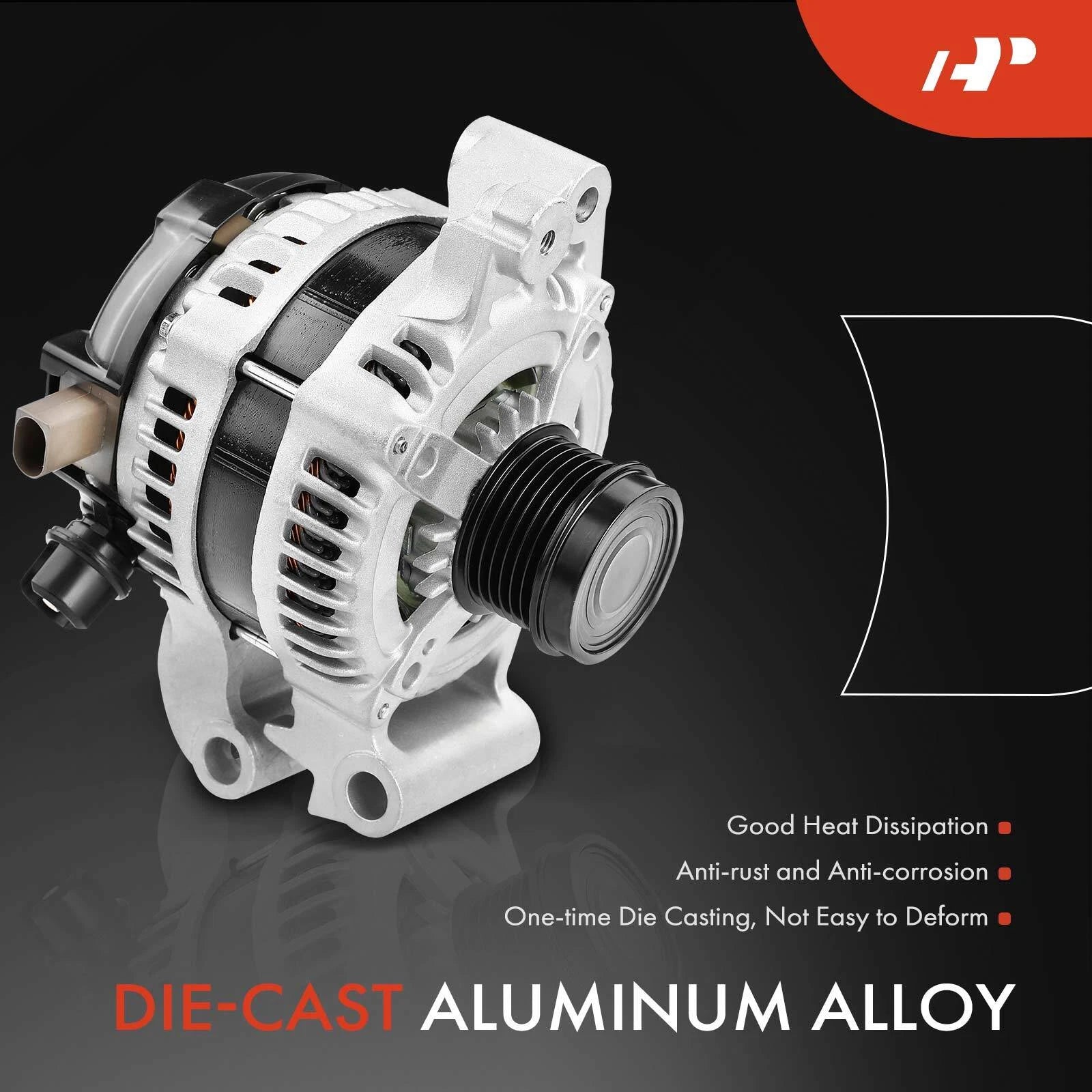 Alternator for Ford Escape (2013–2019) 150A 6-Groove Pulley