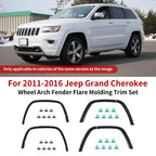 Set of 6 Wheel Arch Fender Flare Molding Trim for Jeep Grand Cherokee (2011–2016)