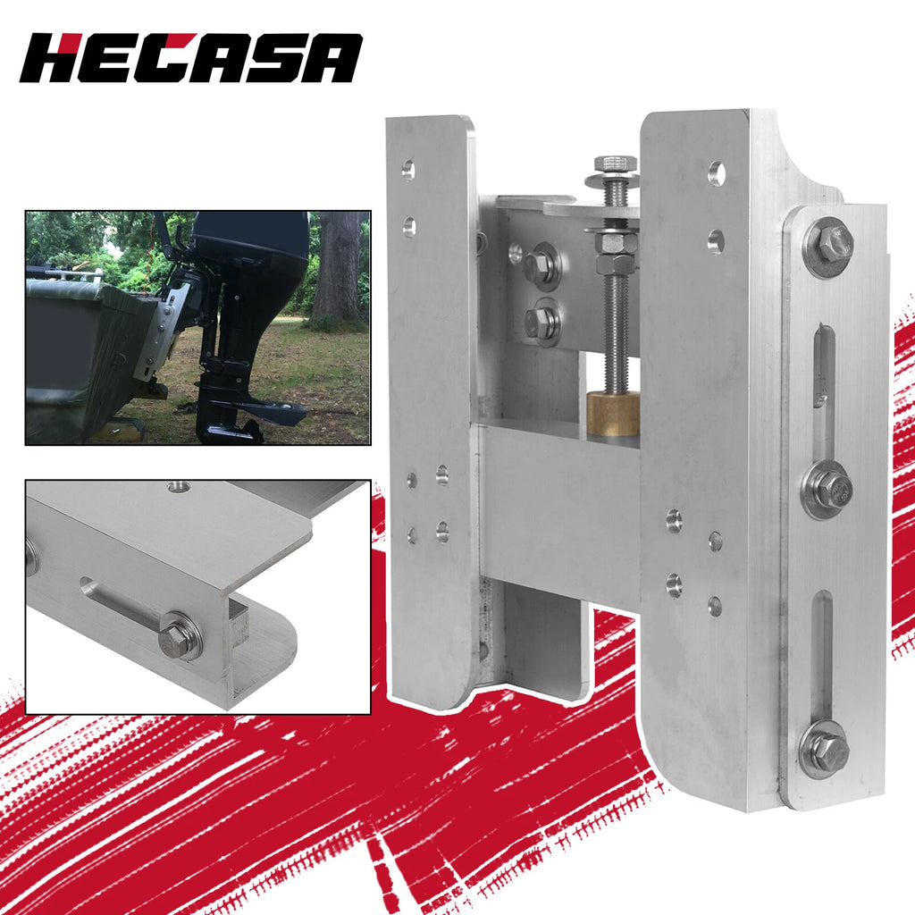 Adjustable 4'' Jack Plate for Outboard Boat Motor