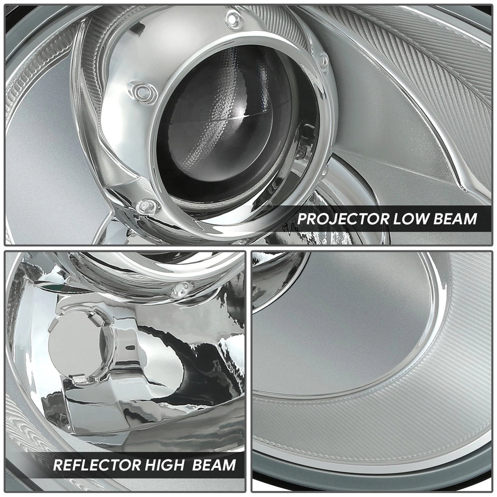 Chrome Clear Projector Headlight Lamp for Volkswagen Beetle (2006–2010)