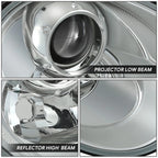 Chrome Clear Projector Headlight Lamp for Volkswagen Beetle (2006–2010)