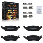 Set of 2 Rear Brake Pads for Ford F-150 (2012–2020) D1602 P1602 w/Lubricant