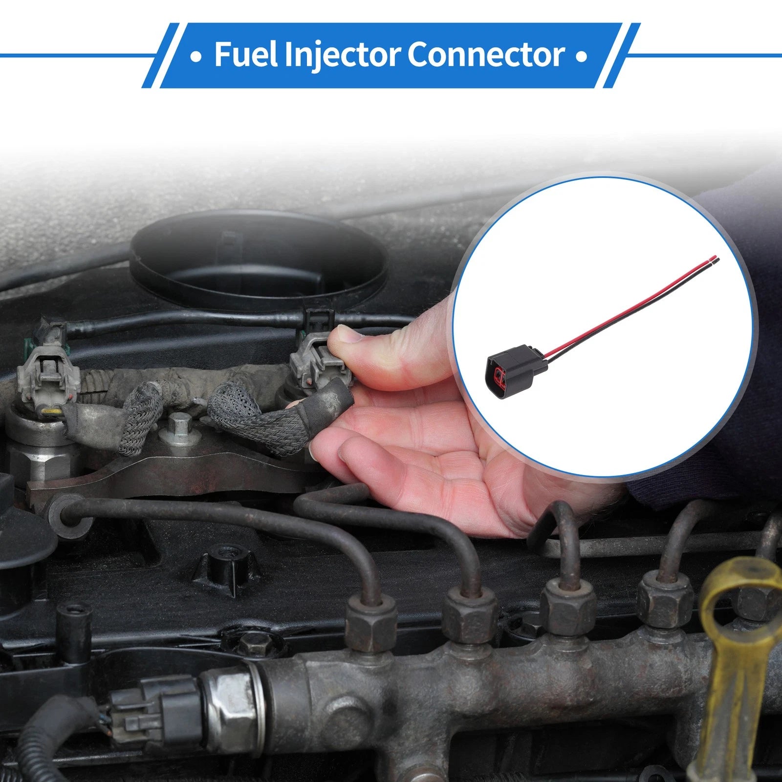Fuel Injector Connector for Ford Focus (1998–2025) No.DJ7023H1521