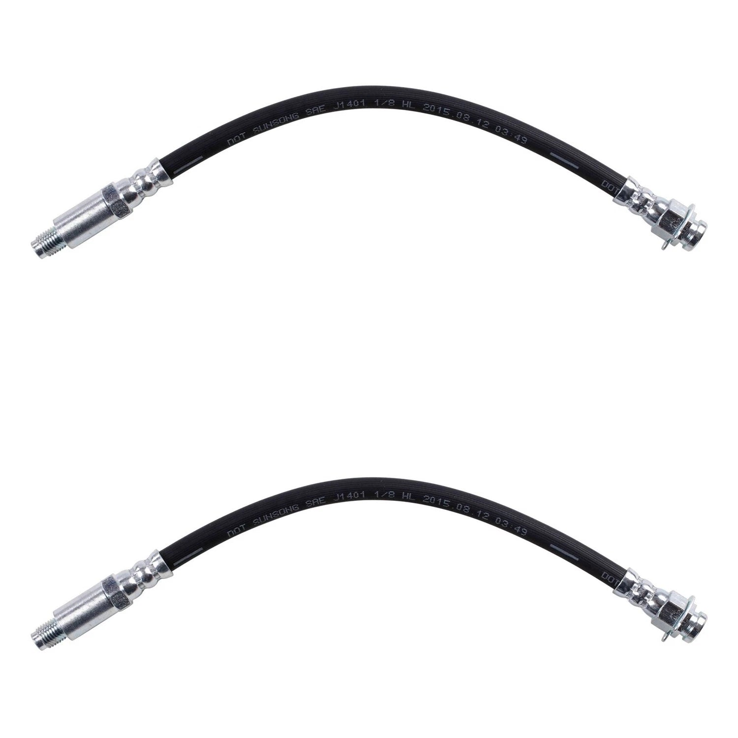 Set of 2 Front Brake Hydraulic Hoses for Chevrolet C10 C30 Jimmy (1960–1996)