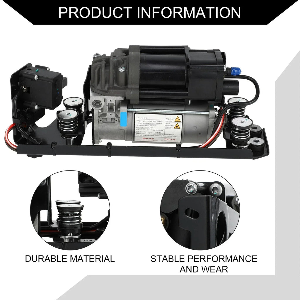 Air Suspension Compressor with Bracket for BMW 535i Inc 1 (2009-2017)