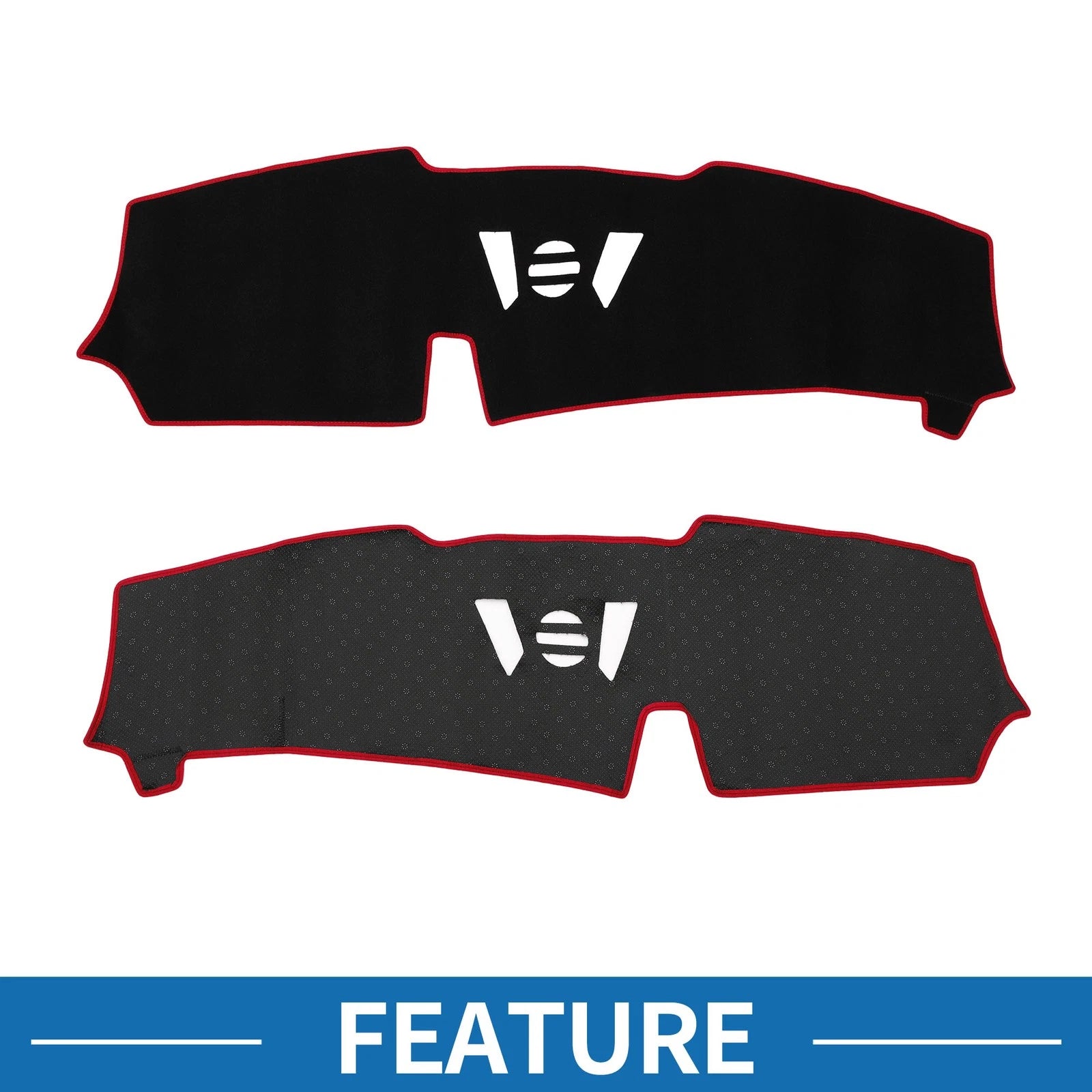 Dashboard Cover Mat for BMW X5 (2023–2024) Sun Protector Black Red