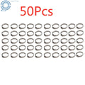 Set of 50 Stainless Steel Clamp Cinch Rings for Tubing