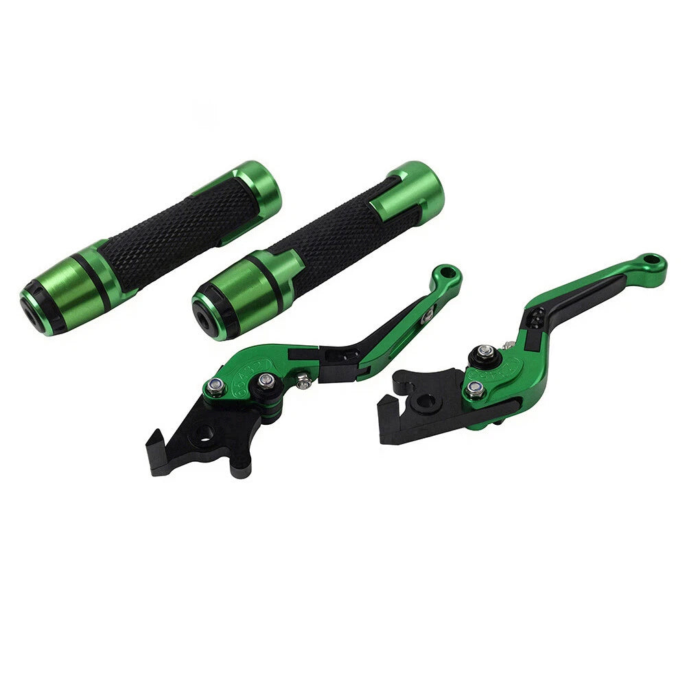 Set of 2 Green Extendable Brake Clutch Lever for Yamaha XMAX125/300 (2017–2023)