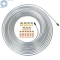 25Ft 3/16 Inch Brake Line Kit for Universal Vehicles (Zinc Coated)