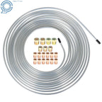 25Ft 3/16 Inch Brake Line Kit for Universal Vehicles (Zinc Coated)