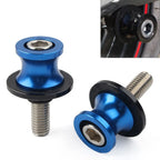 Set of 2 Swingarm Spools Slider Screws 8MM for Kawasaki ZX6R (2012–2021) Blue CNC