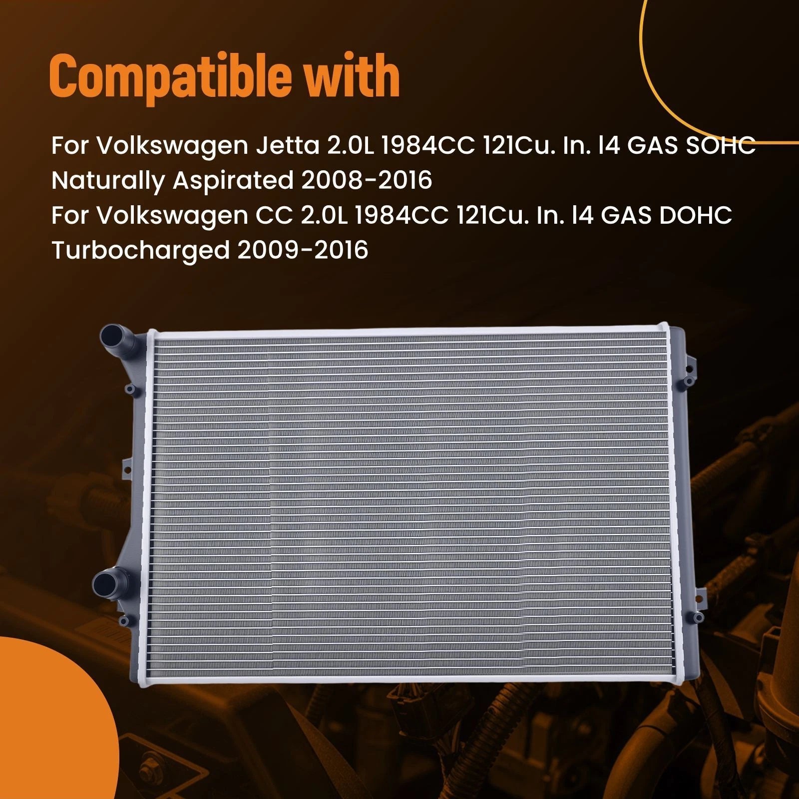 Coolant Radiator for Audi TT Quattro (2009–2015) Turbo