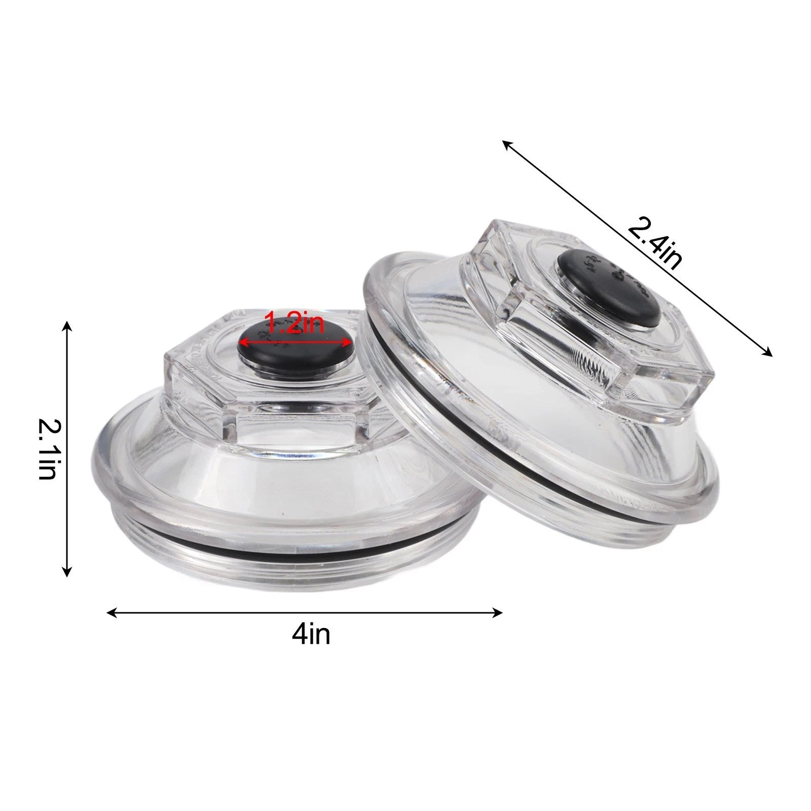 Trailer Axle Oil Lids Kit 2-Pack for Dexter 9K 10K 12K 15K Models