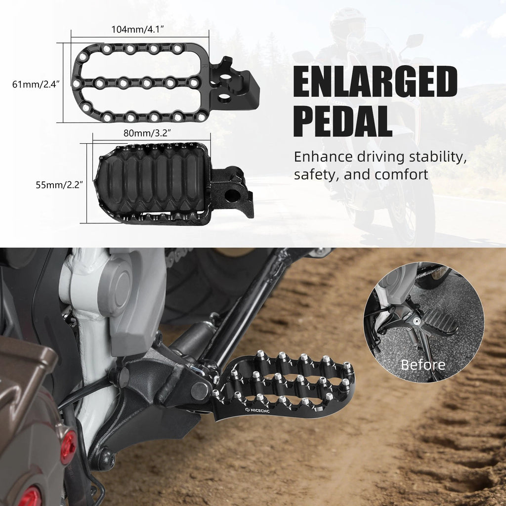 Footpegs Footrests for Honda CRF1100L Africa Twin Adventure Sports (2020–2026)