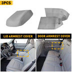 Center Console Lid + Door Panel Armrest Covers for Honda Pilot (2016–2023)