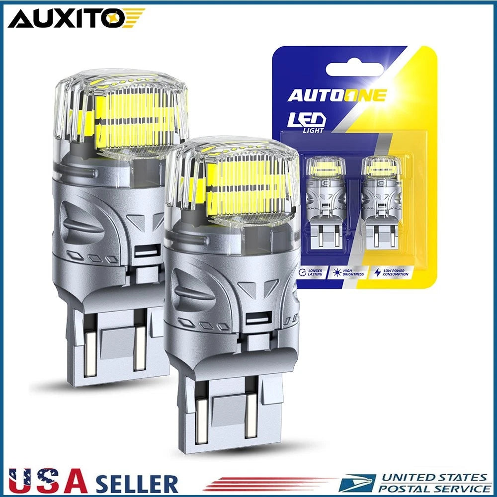 2X LED Turn Signal Light Bulbs 7443 7440 for Various Vehicles