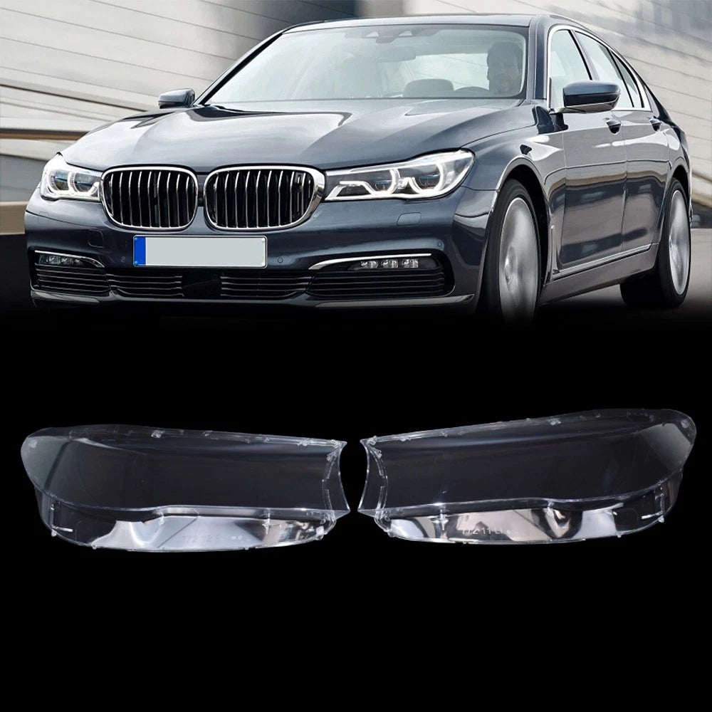 Headlight Lens Clear Cover for BMW 7 Series G11 G12 (2016–2019) A Pair