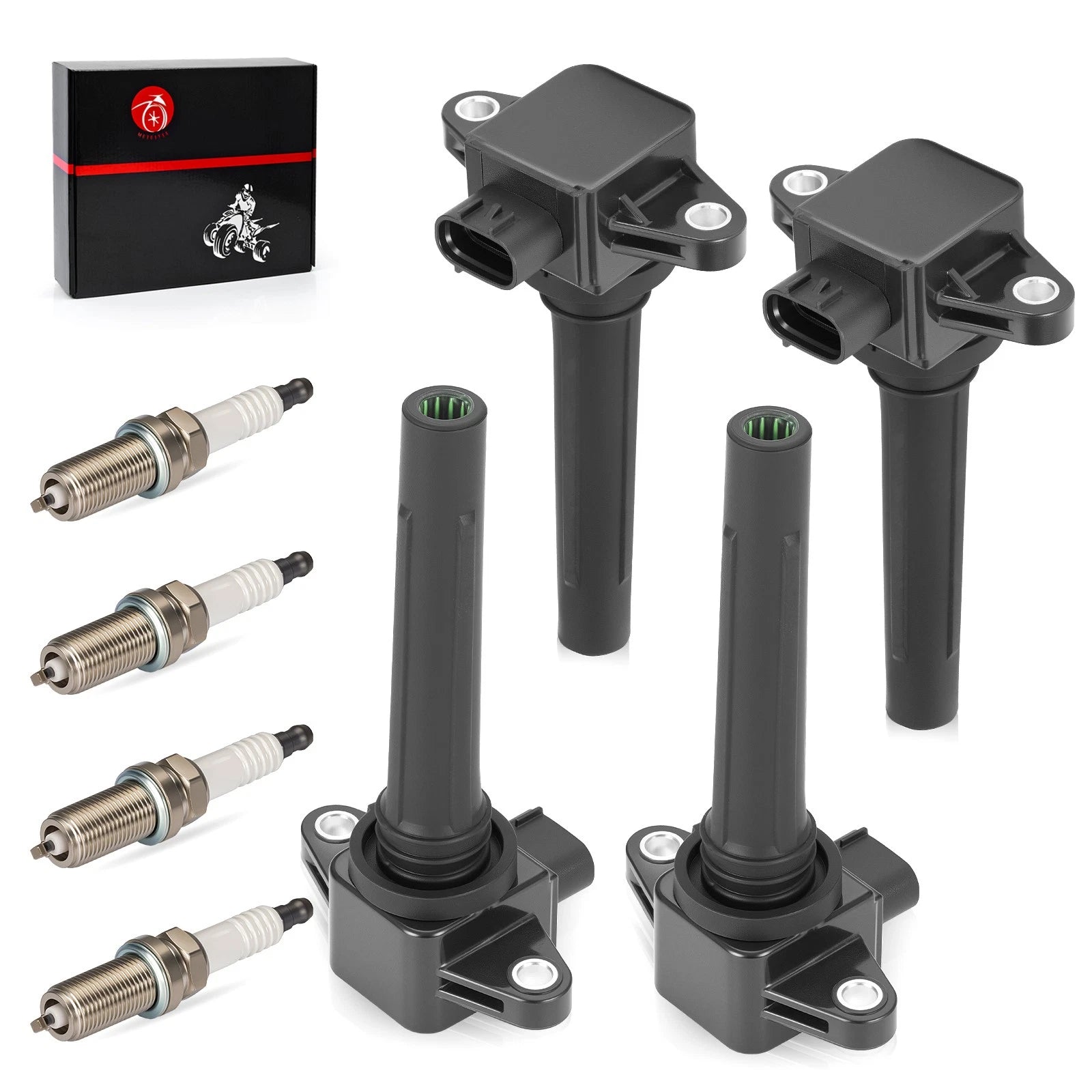 Set of 4 Ignition Coils w/ Spark Plug for Yamaha TX1800 AR190 SX190 (2019–2023)