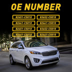 Set of 2 Chrome Outside Door Handles for Kia Sorento (2016–2020) 82661C5010