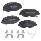 Set of 4 Front Ceramic Brake Pads for Honda Civic (2012–2015) w/Hardware