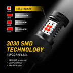 2X LED Bright Red Rear Turn Signal Bulbs for Make Model (YYYY–YYYY)