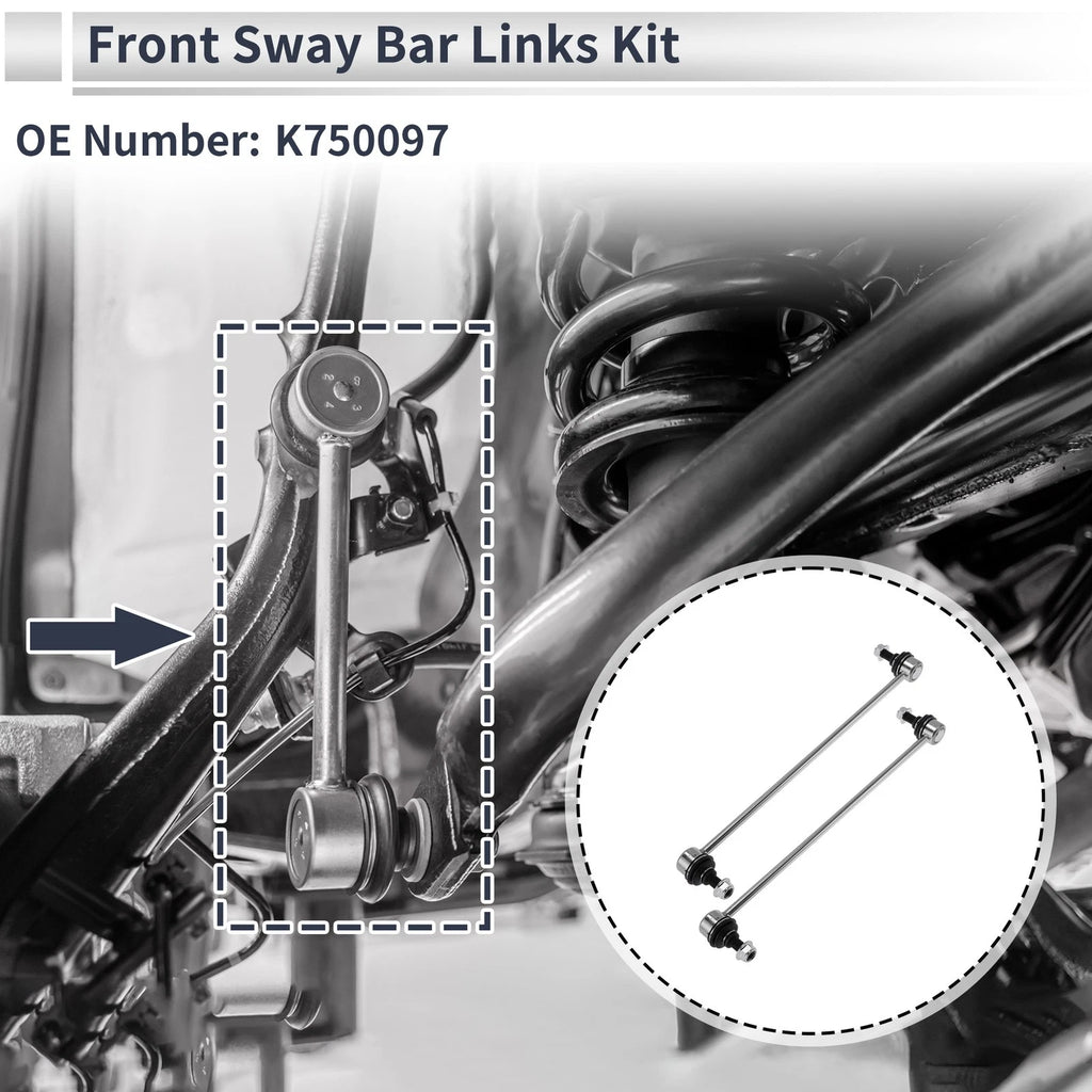 Front Stabilizer Bar Links No Bushing for Honda Ridgeline (2006–2014) No.K750097