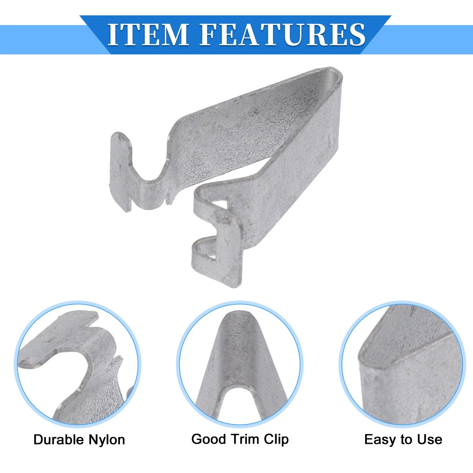 10 Pcs B-Pillar Trim Panel Clip for Volkswagen Jetta (2011–2023) Metal