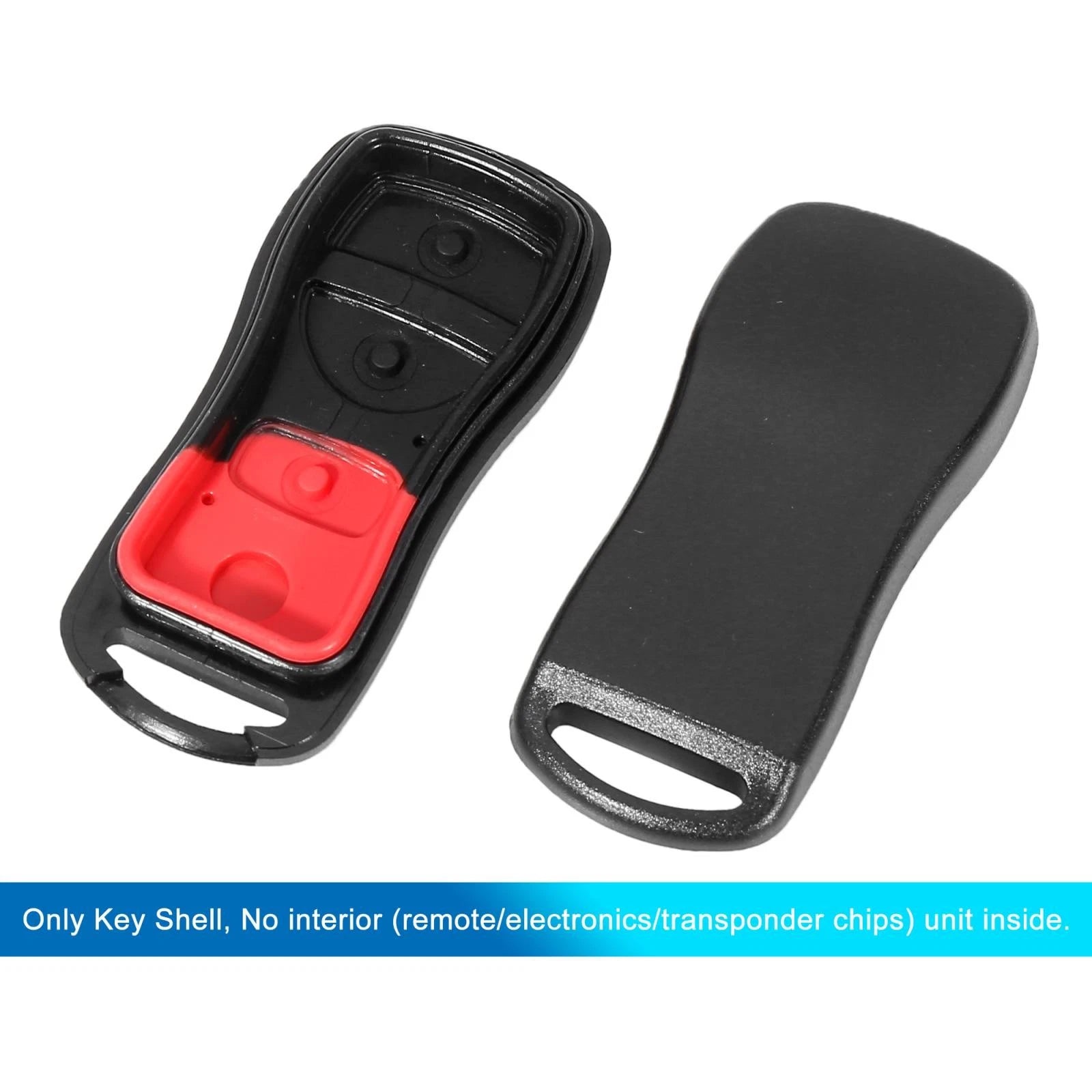 Key Fob Shell Case CWTWB1U415 for Nissan Xterra (2005–2015) Black
