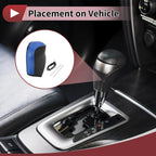 1 Pc Gear Shift Knob Cover for Toyota Corolla (2014–2018) Blue Faux Leather