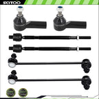Set of 6 Front Tie Rod End Sway Bar for Suzuki SX4 (2007–2013)