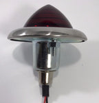 Universal LED Tail Light Stainless Bezel Beehive Glass for Baby Bullet Set 4