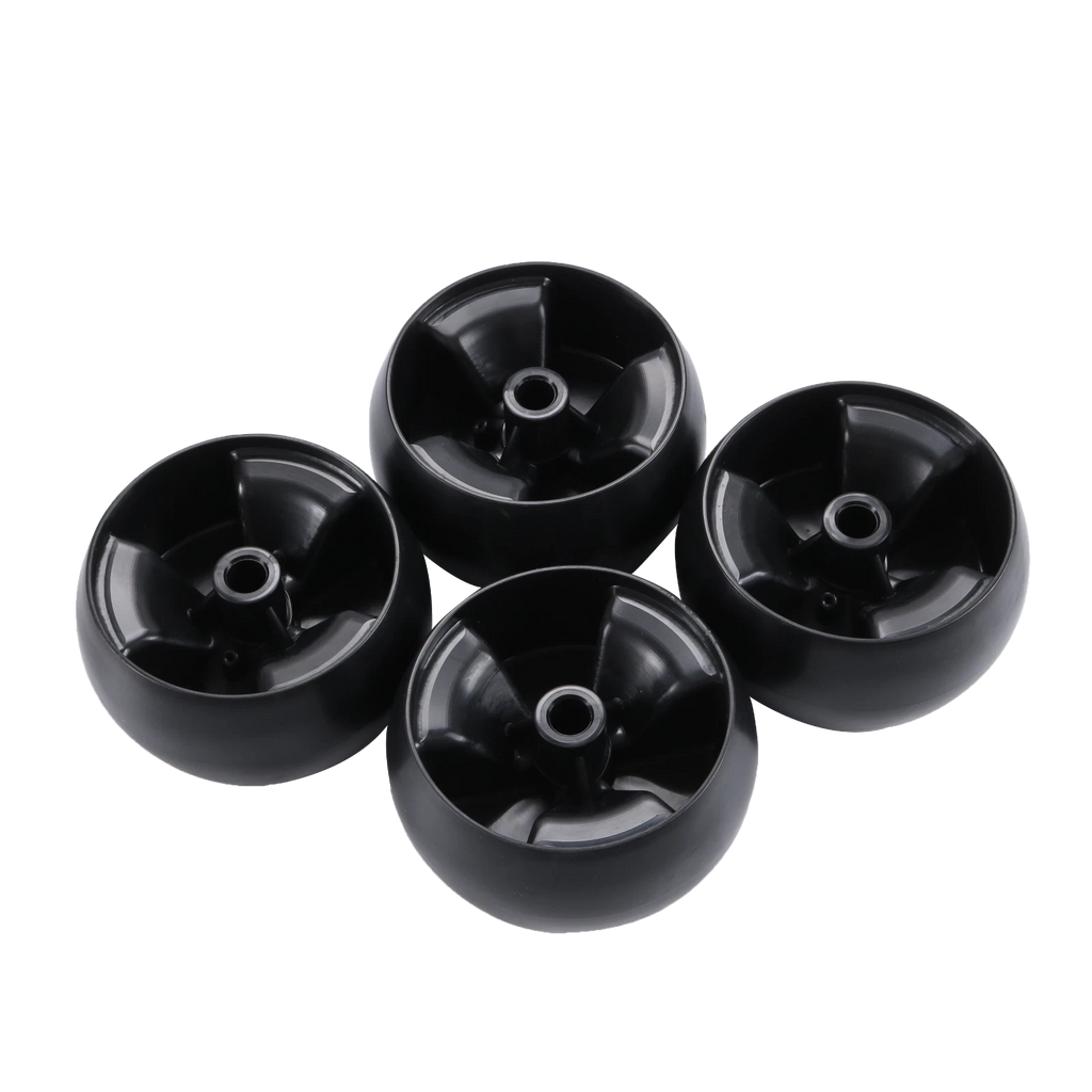 Set of 4 Deck Roller Wheels for Lawn Tractors (5in Diameter)