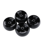 Set of 4 Deck Roller Wheels for Lawn Tractors (5in Diameter)