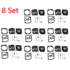 Set of 8 Carburetor Repair Kits for STIHL HS45 FS55 FS38 BG45 ZAMA RB-100