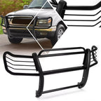 Black Grill Brush Guard & Light Protector for Toyota Tacoma (1998–2004)