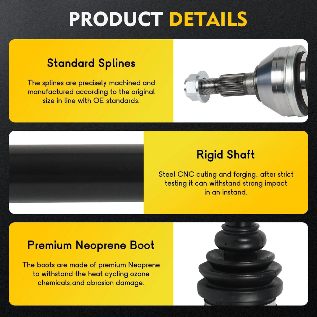 CV Axle Shaft Assembly for Cadillac CTS (2008–2014) Rear Right