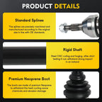 CV Axle Shaft Assembly for Cadillac CTS (2008–2014) Rear Right