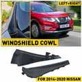 Front Windshield Wiper Cowl Extension Trim for Nissan Rogue (2014–2020)