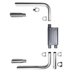 Exhaust System with Chambered Muffler for 82-92 Camaro Firebird