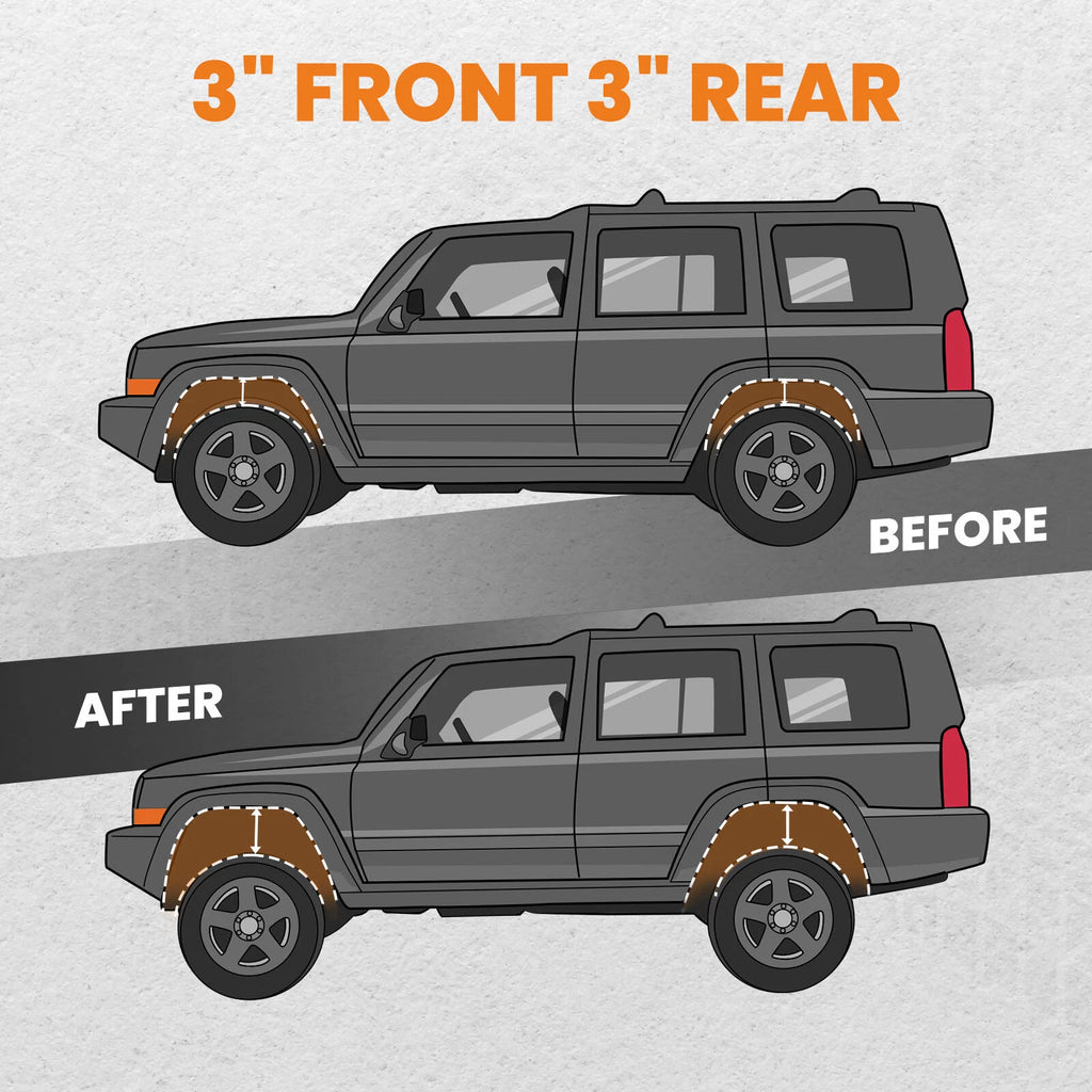 3" Lift Kit for Chevy Trailblazer GMC Envoy (2002-2009)