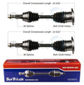 Set of 2 Front CV Axle Shafts for Chevrolet GMC Sierra 2500 HD (2001–2007)