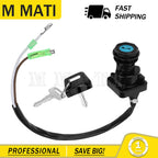 Motorcycle Ignition Key Switch for Kawasaki Bayou 300 400 (27005-1132, 27005-1159)