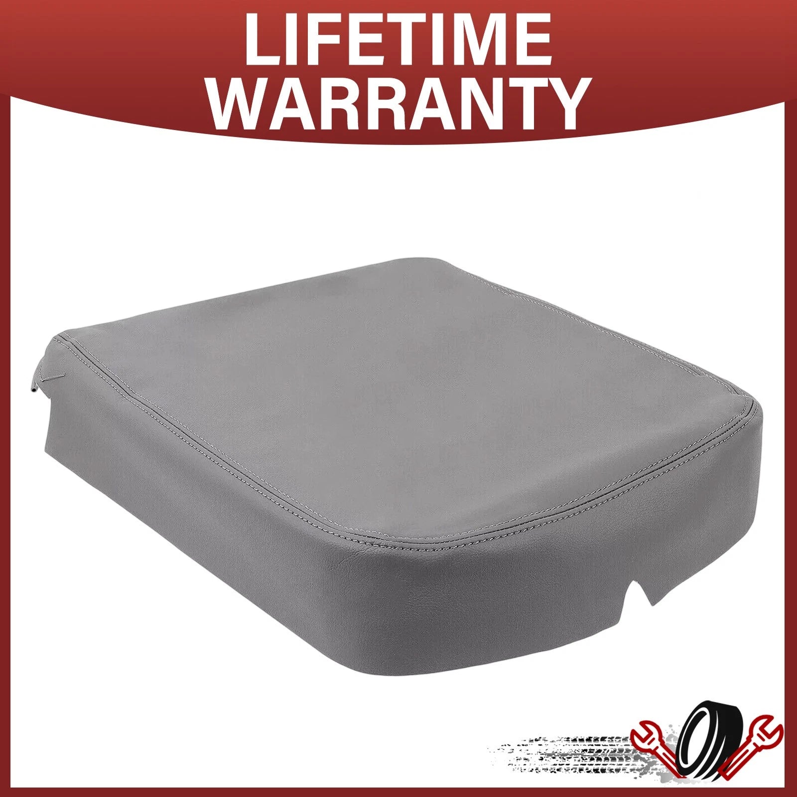 Leather Center Console Lid Armrest Cover for Dodge RAM 1500 2500 3500 (2002–2008)
