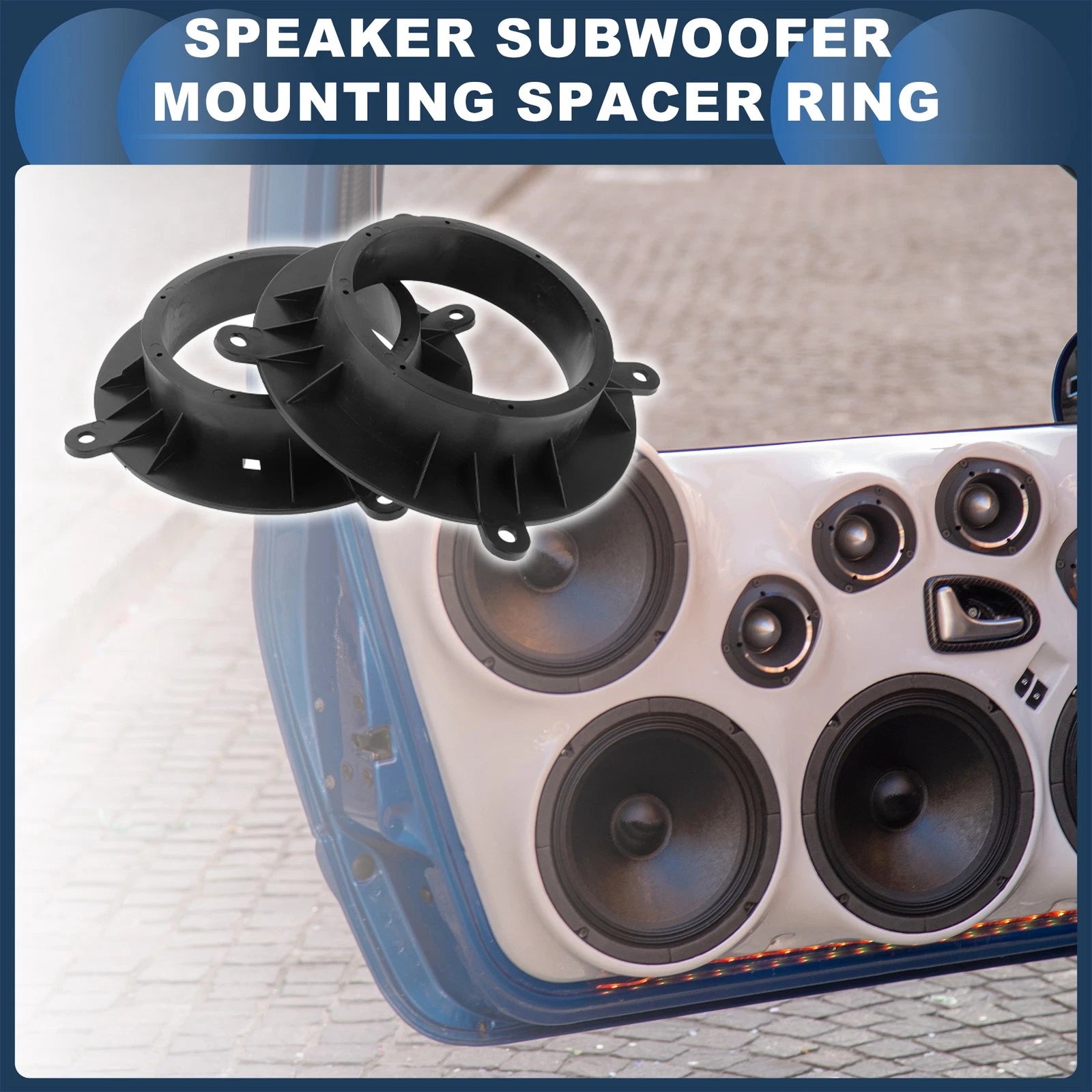 2X Speaker Spacer Ring Adaptor for Mazda CX-5 (2012–2023) 6.5"
