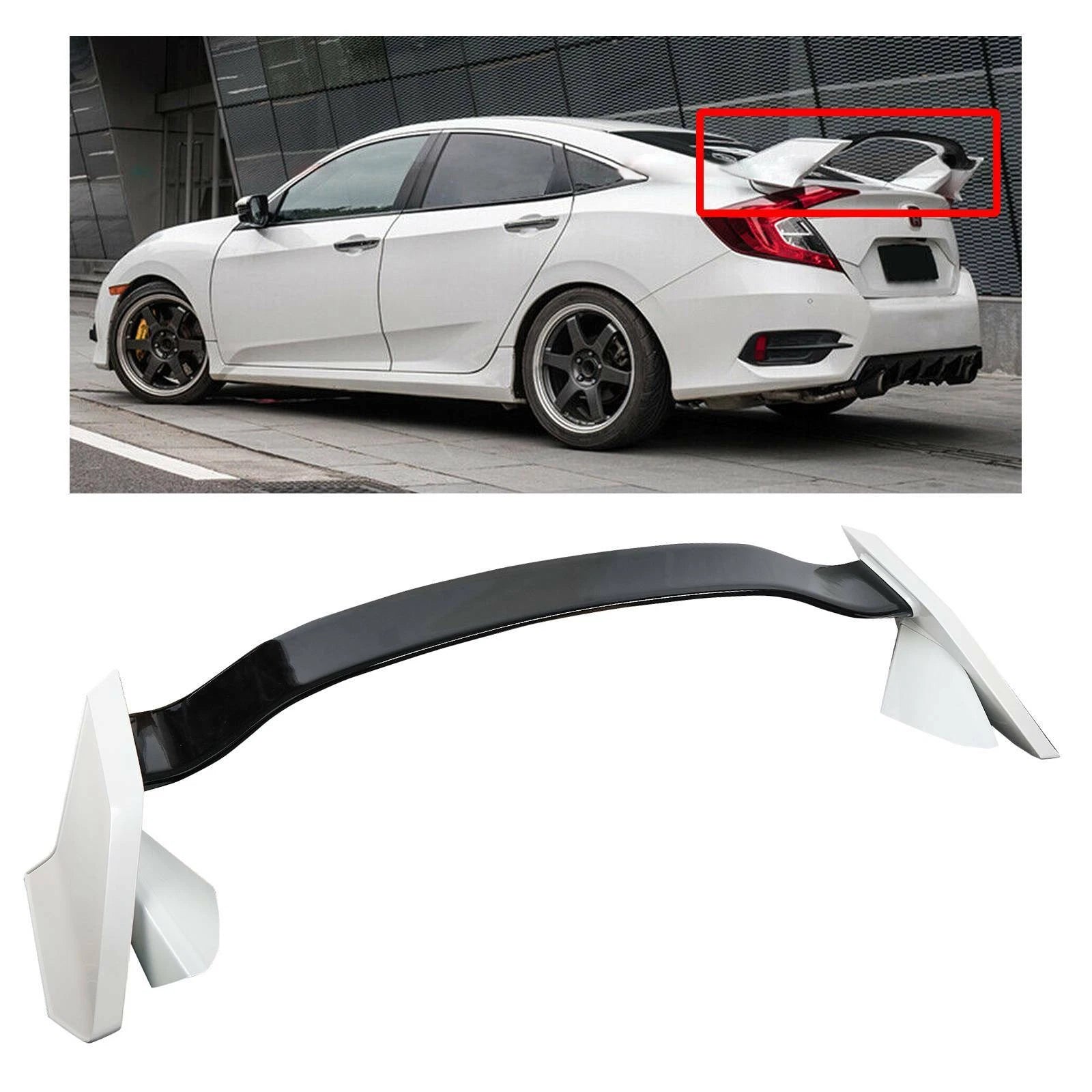 Type R Style Spoiler Wing for Honda Civic Sedan (2016–2021)