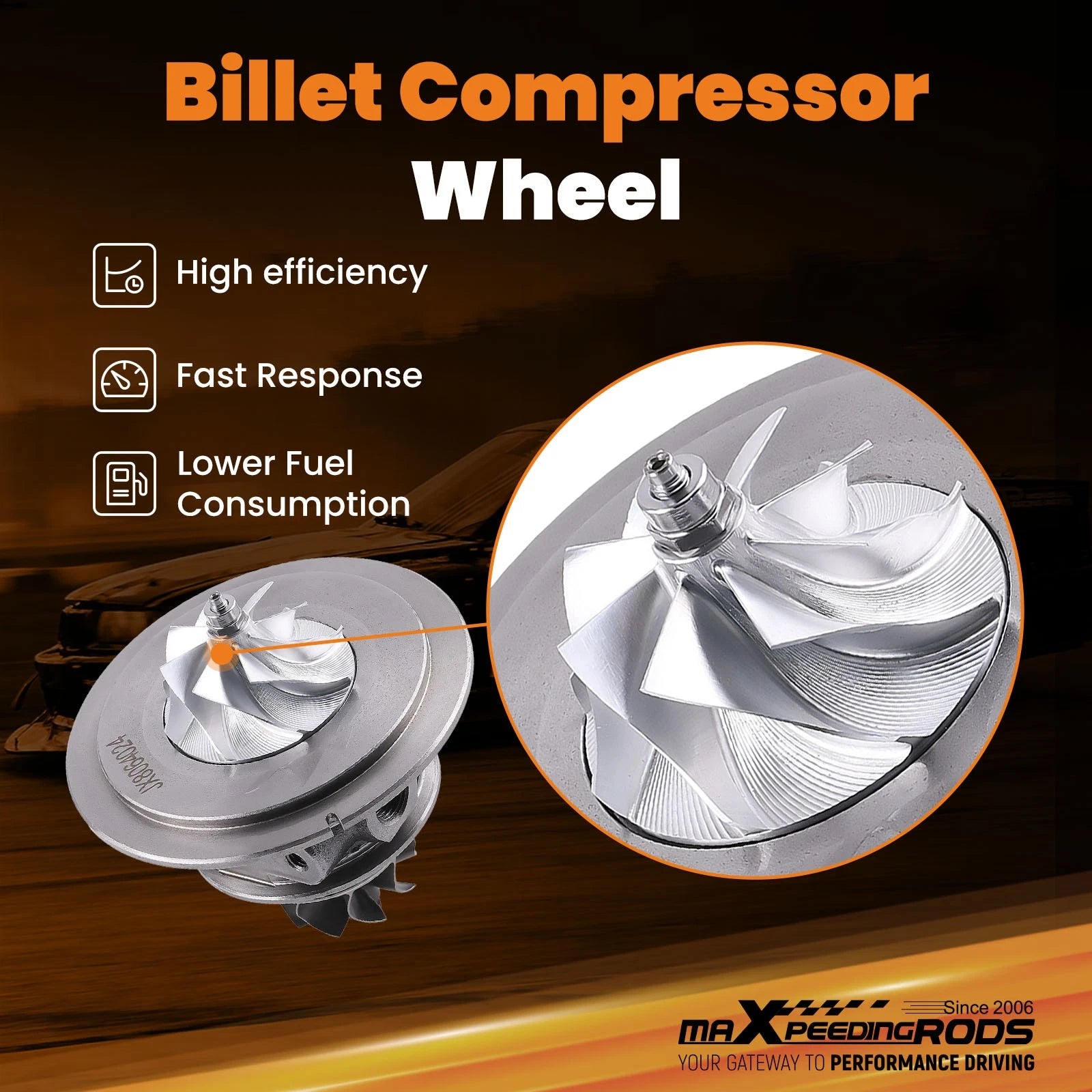 Billet Turbo CHRA Cartridge for Infiniti Q50 Q60 Red Sport 400 (2016–2020)