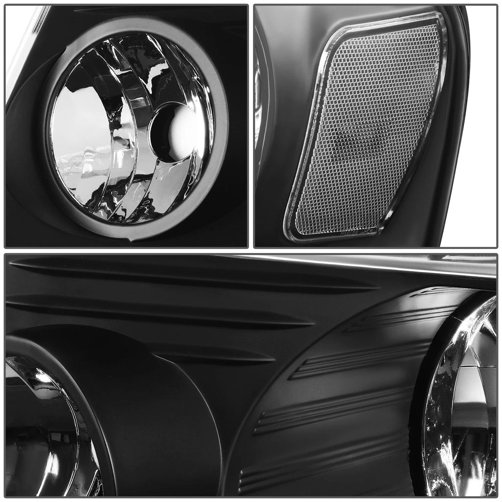 Headlights for Ford F-150 Lincoln Mark LT (2004–2008) Black/Clear